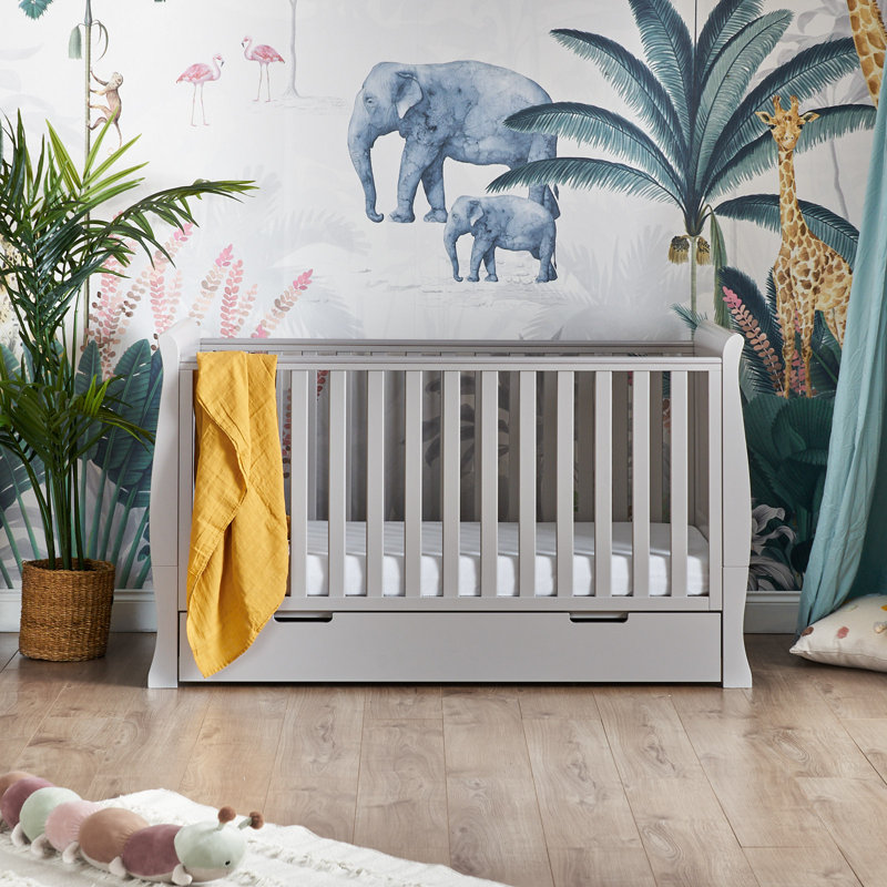 Stamford Cot Bed, Warm Grey