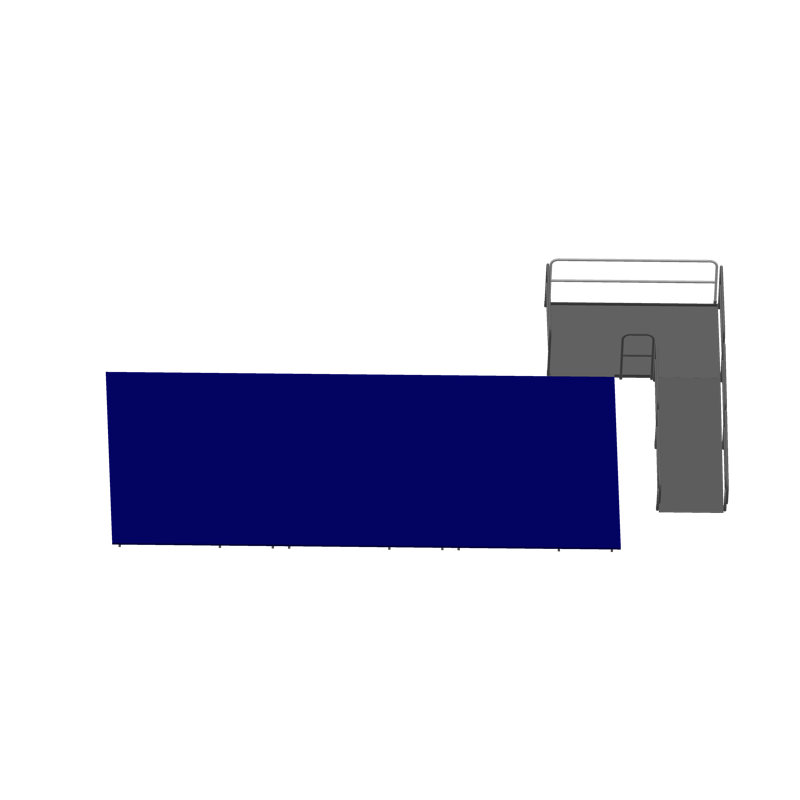 Rampe de scène 12 pi x 8 pi, ensemble pour scène haute 8 po