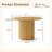 Modern 47" Round Dining Table with Fluted Pedestal Base, Versatile and Elegant Dining Table-259619059-259786115