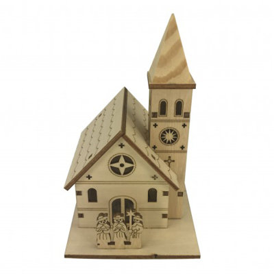 Petite maison avec lumières 100% contreplaqué