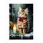 Chats dans la neige 1 sur toile-490773466