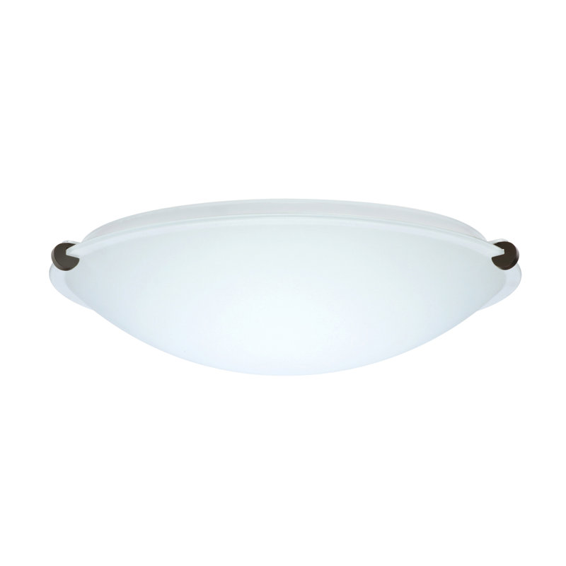 Plafonnier encastré simple Tajik, Blanc, Marbre, H 3,625 po x l 11,875 po x P 11,875 po