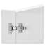 Armoire de buanderie murale blanche avec tablettes réglables - Armoire de rangement à 3 portes pour la cuisine et la salle de bain