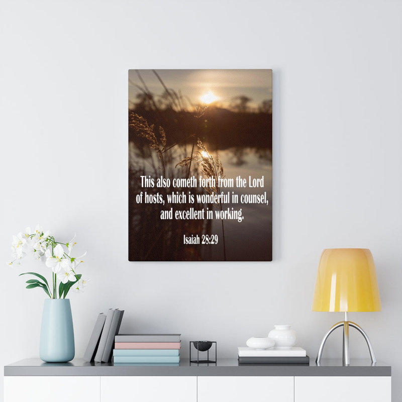 Wonderful In Counsel - Wrapped Canvas Print, 61cm H x 46cm W