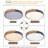 Ceiling Light Dimmable Modern Minimalist LED Round Shaped Metal Flush Mount Ceiling Light With Remote Control-100023126-100023125