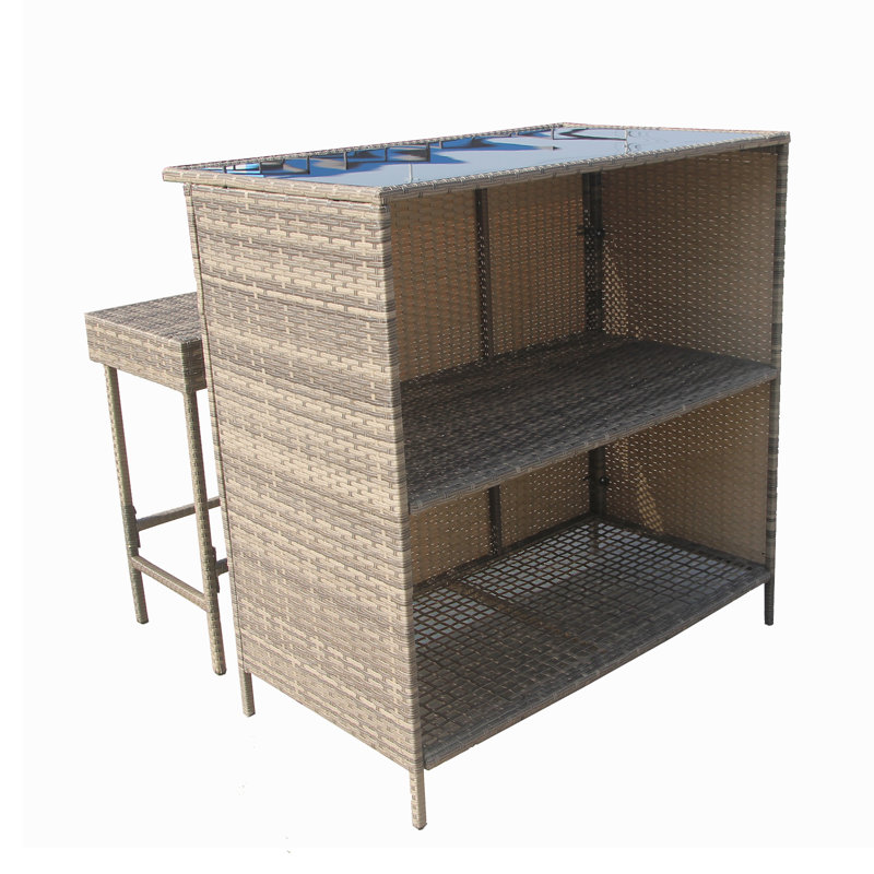 Rattan Bar Set, Nature
