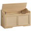 Banc de rangement en bois manufacturé Beverlyann