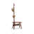 Natural Solid Wood Shoe Stool With Cloth Hanger, Mid-Century Modern Storage Bench With High Rebound Sponge Cushion For Entryway And Living Spaces-417032162