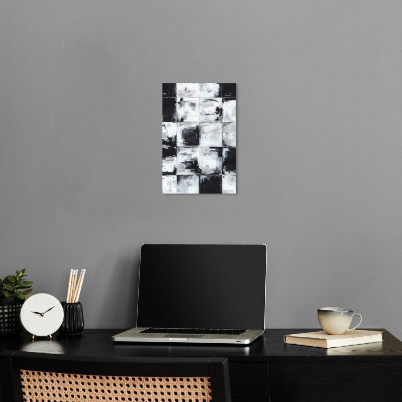 «Mosaic Minds Masculine Abstract Man Cave» par Notoriart, Toile tendue, H 15 po x l 10 po