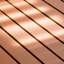 Table carrée pour l'extérieur Brick Red