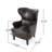 Barnard Faux Leather Armchair-107541349