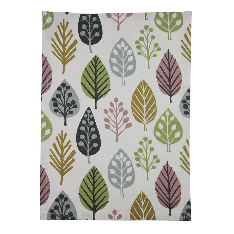 Alexys Cotton Jacquard Kitchen Towel, Blush Pink