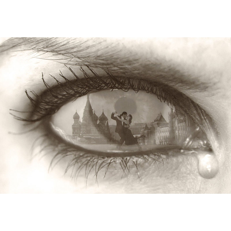 «Tearful Encounter», H 12 po x l 18 po