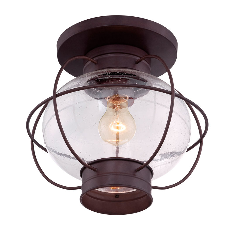 Plafonnier encastré 1 lumière l 11,5 po, Bronze cuivré