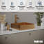 Lavabo de salle de bain vasque carré en acier inoxydable 15,75 po Karran Cinox-95277305
