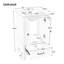 Meuble-lavabo avec lavabo et meuble-lavabo avec deux portes