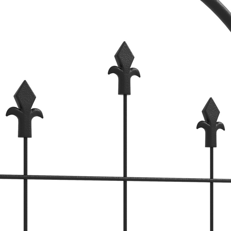 Almine Set of 2 Metal Garden Trellis for Climbing Plants, 50 x 180cm
