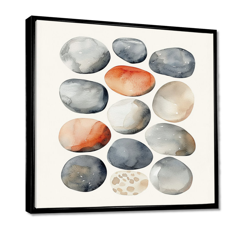 Nyda - Spiritual Wall Art, Floater Framed Print, Black, 16" H x 16" W