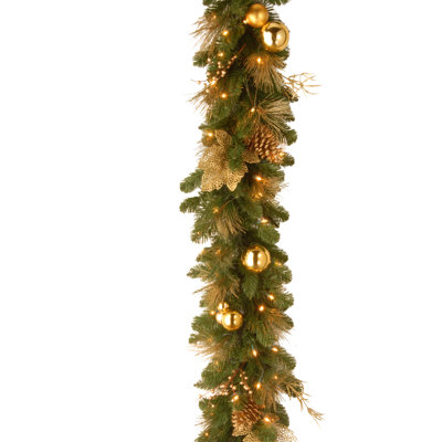 72 in. Lighted Fresh Faux Artificial Twig Garland