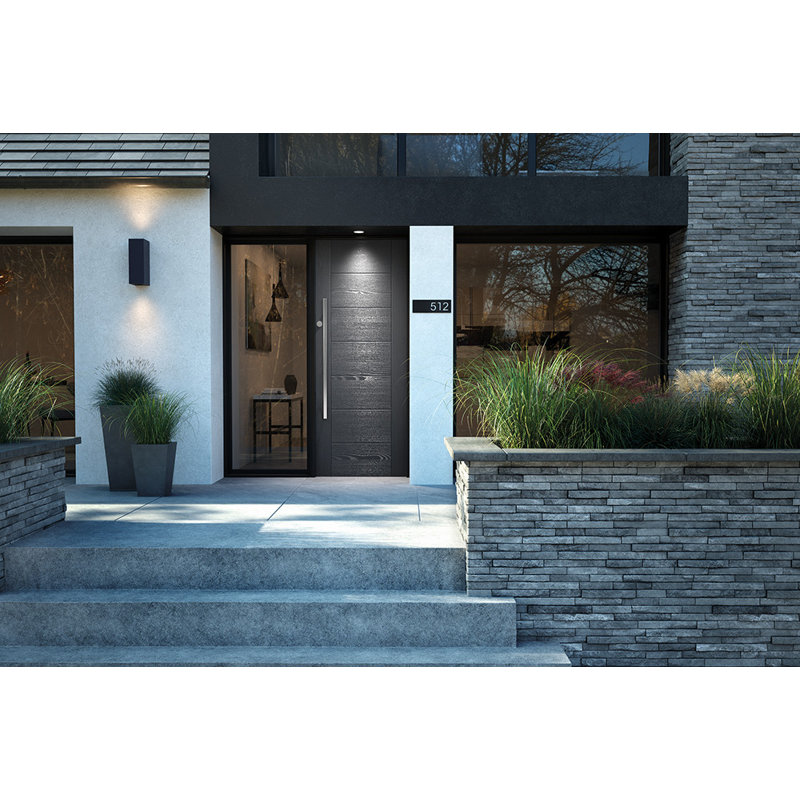 GRP Modica Grey External Door, 1981mm H x 838mm W x 44mm D, White