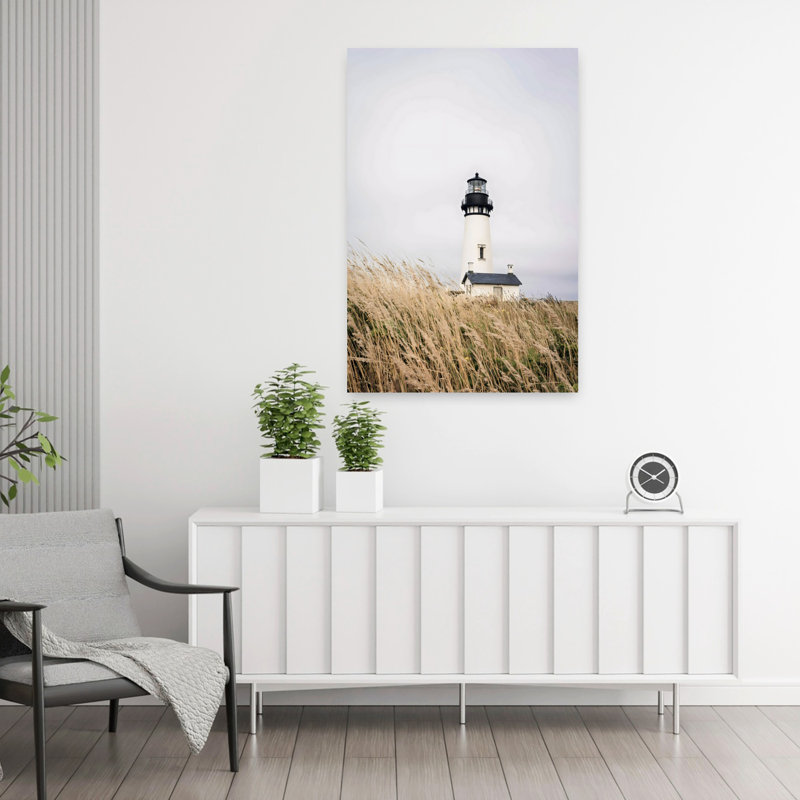 Phare abstrait, art mural contemporain, 36" H x 24" W