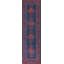 Flatweave Wool Geometric Area Rug in Blue
