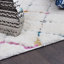 Tapis géométrique ivoire / bleu / vert Barden-1594960369