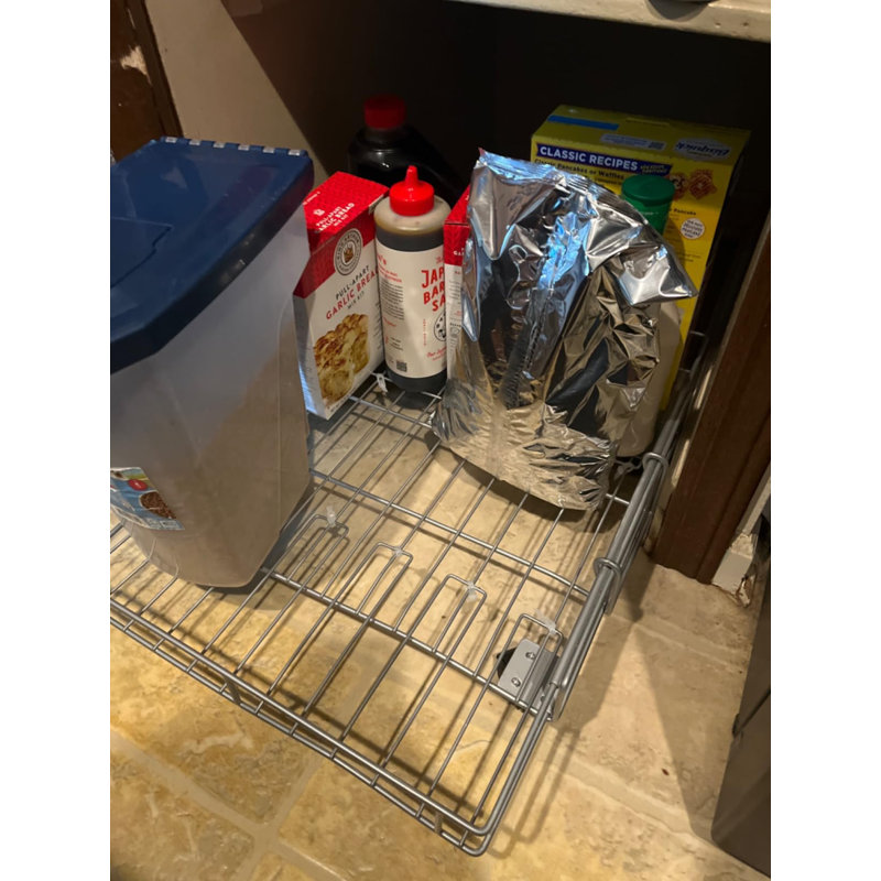 Panier de rangement extensible en métal roulant - Solution de rangement pour la maison et la cuisine