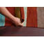 Tapis rouille / orange en laine tissé à la main