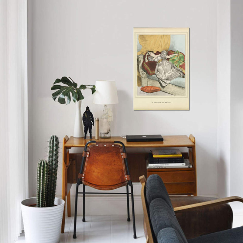 « rétro femme ad ii », impression sur toile, H 60 po x l 40po x P 1,5 po, Toile tendue, Pas de tapis