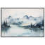 Paysage de forêt Woodland «Misty Peaks and Calm Lake» sur-99141674-99141678