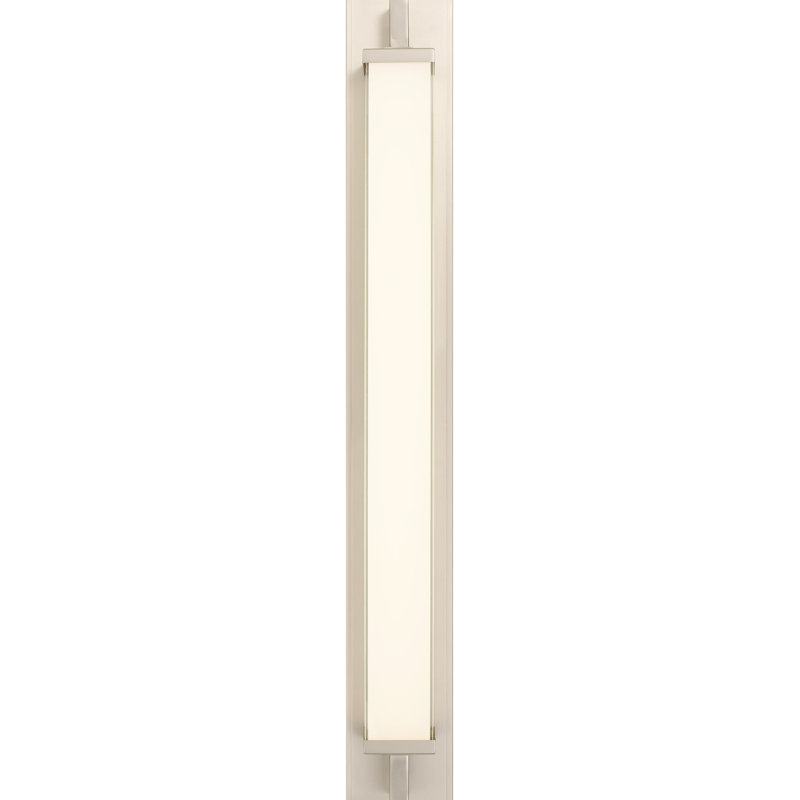 Meuble-lavabo à DEL intégré en nickel brossé de 34 pouces pour la salle de bain - Écoénergétique haute performance, 2380 lumens, 25 W, à double fixation et style, 3 températures de couleur sélectionnables, à intensité variable, facile
