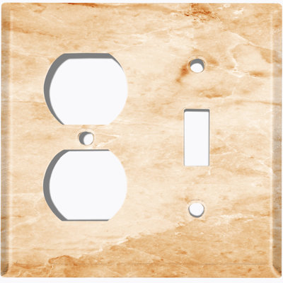 Patterned 2 - Gang Combination Plate Standard Combination Wall Plate