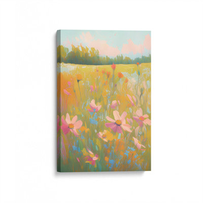 Symphony of Pastel Meadows III Wrapped Canvas