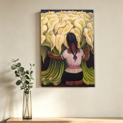 Diego Rivera Calla Lilies Flower Seller Poster