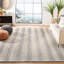 Tapis bleu / noir en laine touffeté à la main Hamlin-825578927