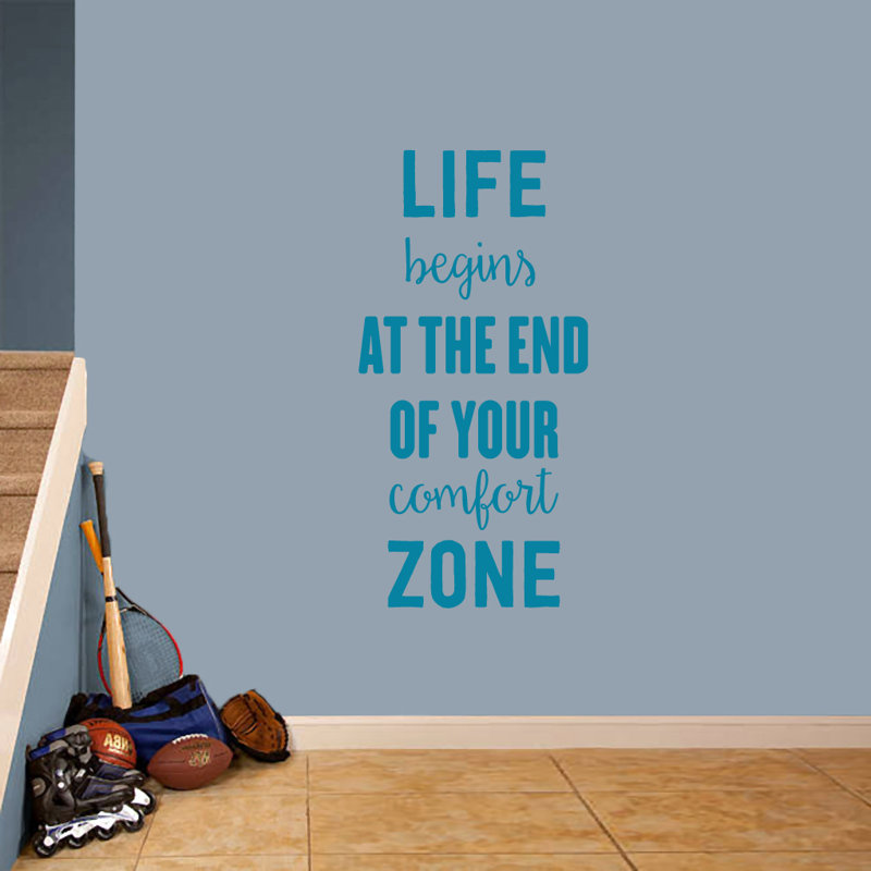 Text & Numbers Non-Wall Damaging Wall Decal, Teal