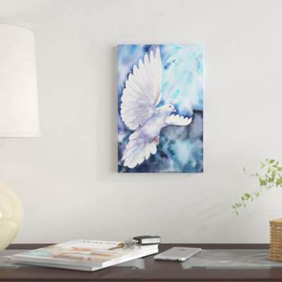 " White Dove " Watercolor Print