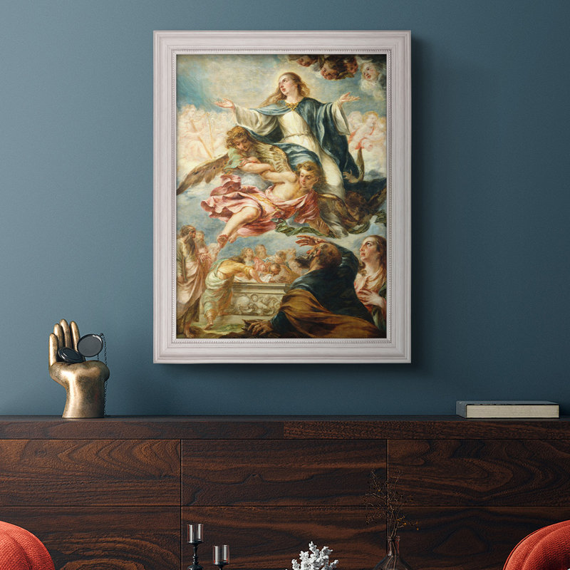 Assomption de la Vierge - Peinture encadrée, H 20 po x l 16 po x P 2,5 po