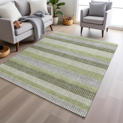 Tapis intérieur / extérieur Xhevrie lavable à la machine