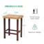 Ensemble de 3 tabourets de bar Seagrass tissés à la main avec hauteur réglable, pieds en bois d'hévéa massif et capacité de 250 lb pour îlot de cuisine rustique