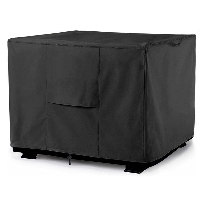 Patio Sqaure Fire Pit Cover, Outdoor Waterproof UV-Resistant Dustproof Firepit Cover, 25" H x 51" W x 51" D