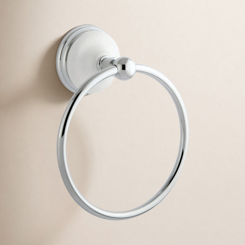 Kingston Brass Victorian Towel Ring, Polished Chrome