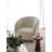 Elegant Wing Chair, White, 32.3 x 30.3 x 31.5 Inches | 100% Hornbeam Wood Frame, 100% Teddy Fabric | Comfortable Seat: 20.9 x 16.9 x 20.5 Inches | Perfect for Living Room & Cozy Reading Nook, Stylish Design