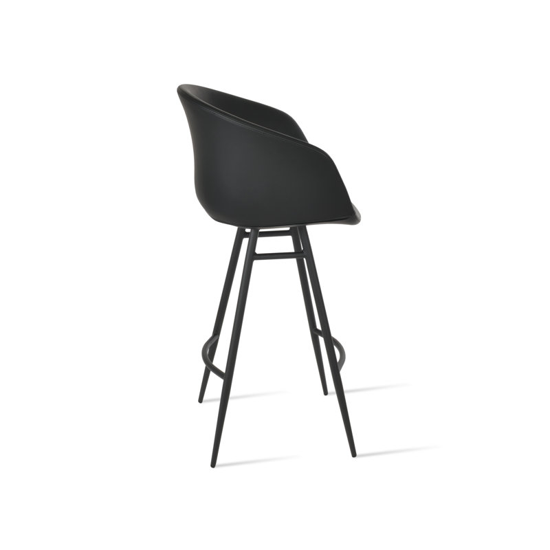 Tabouret de bar et de comptoir Tribeca Galata, Tabouret de bar (siège d'une hauteur de 29 po), Noir, Noir