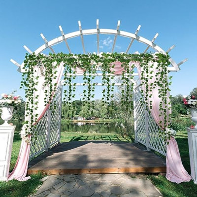 200 Pcs 1444Ft Fake Vines Bulk Artificial Ivy Garland Greenery Hanging Vines Plants Green Leaves For Bedroom Wedding Garden Home Wall Jungle Themed Party Decorations