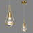 Brushed Brass Finish Globe Crystal Pendant Light - Mini Dimmable LED Hanging Ceiling Fixture