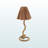 Regalia Brown Rope Brown Paper Shade Table Lamp