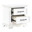 Table de chevet 2 tiroirs Timeless White