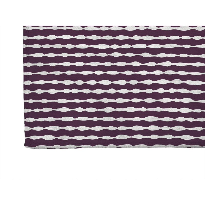 Tapis de cuisine Play Way, Rectangle 5 pi x 7 pi, Aubergine